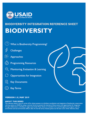 Biodiversity Reference Sheet
