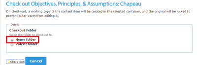 Check Out Home Parent Selector