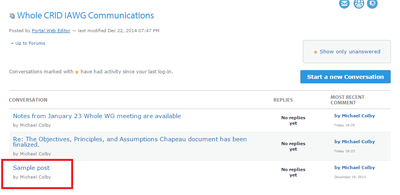 Existing Conversation