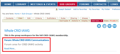 Forum From Inside Group