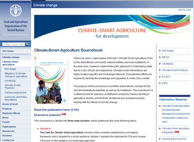 FAO Climate-Smart Agriculture for Development