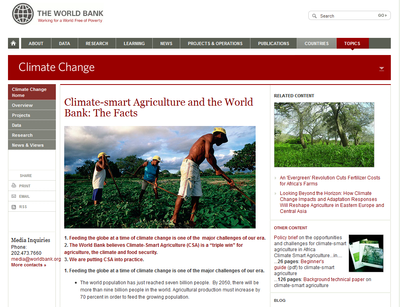 World Bank - Climate Smart Agriculture