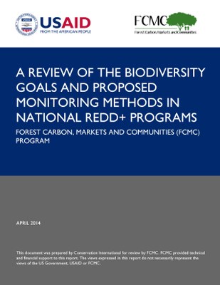  A Review of the Biodiversity Goals and Proposed Monitoring Methods in National REDD+ Programs