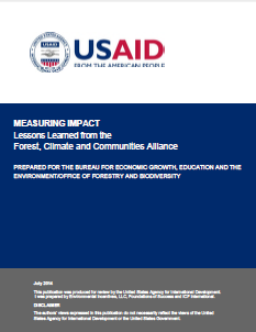 (MI) Measuring Impact: Lessons Learned from the Forest, Climate and Communities Alliance