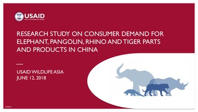 Research Study on Consumer Demand for Elephant, Pangolin, Rhino and Tiger Parts and Products in China (English)