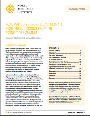 Roadmap to Support Local Climate Resilience