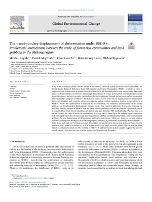  The transboundary displacement of deforestation under REDD+: Problematic intersections between the trade of forest-risk commodities and land grabbing in the Mekong region