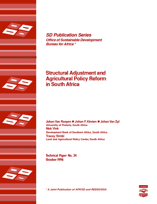 Structural Adjustment and Agricultural Policy Reform in South Africa