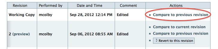 Compare to Previous Revision