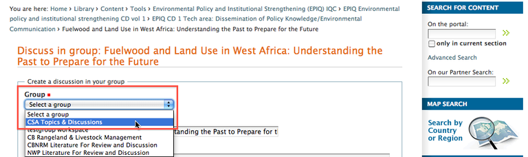 Initiate Discussion Select a Group