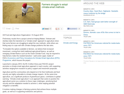 World Tracker: Farmers struggle to adopt climate-smart methods