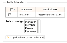 assign user role